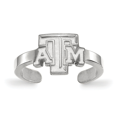 Sterling Silver Texas A&M University Toe Ring