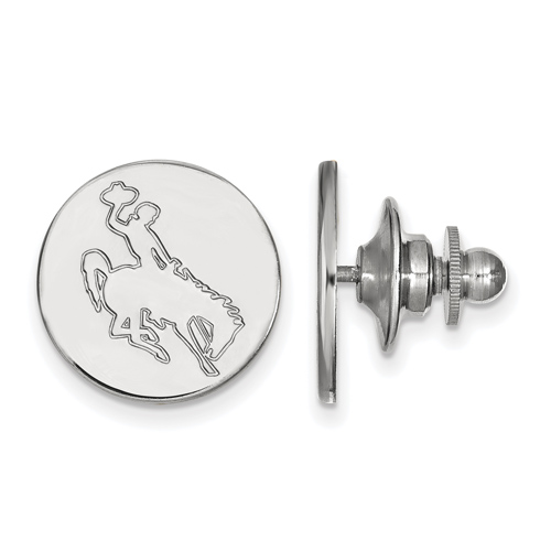 Sterling Silver University of Wyoming Lapel Pin