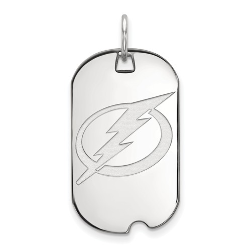 Sterling Silver Tampa Bay Lightning Small Dog Tag