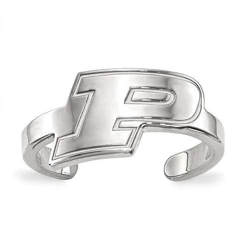 Sterling Silver Purdue University Toe Ring