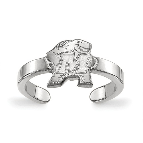 Sterling Silver University of Maryland Toe Ring