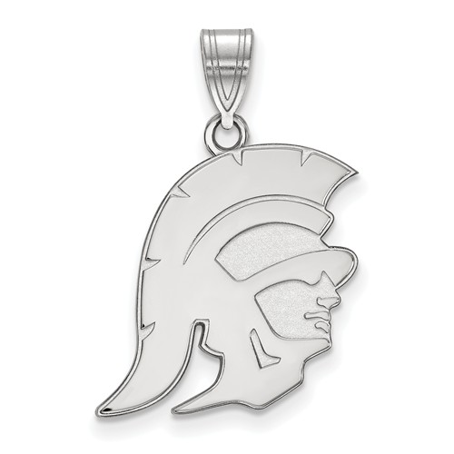 Sterling Silver 3/4in University of Southern California Trojan Pendant