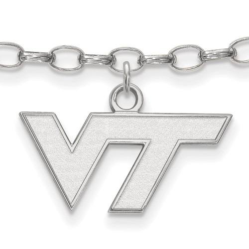 Sterling Silver Virginia Tech Anklet