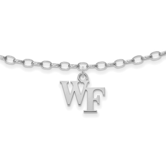 Sterling Silver Wake Forest University Anklet