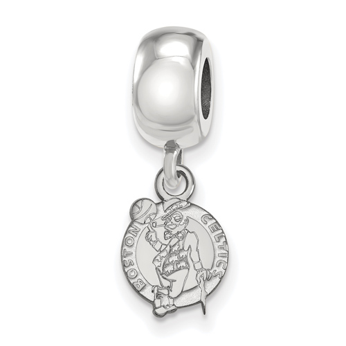 Sterling Silver Boston Celtics Small Dangle Bead
