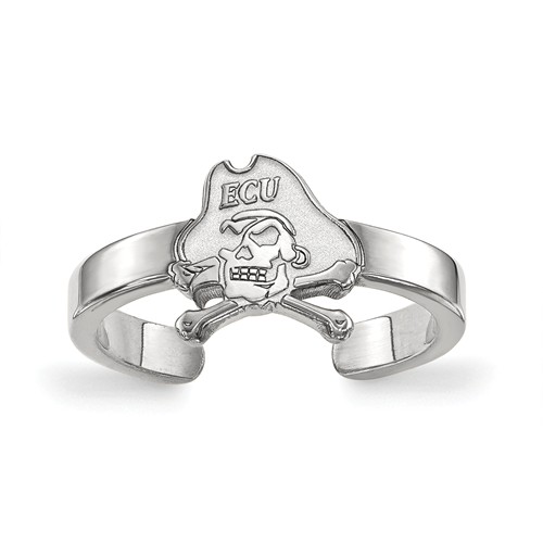Sterling Silver East Carolina University Toe Ring
