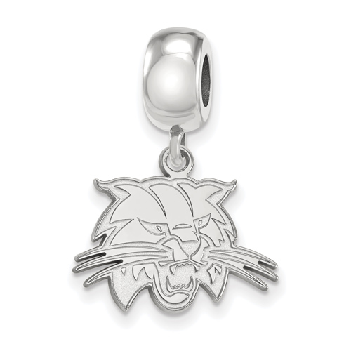 Sterling Silver Ohio University Bobcat Small Dangle Bead