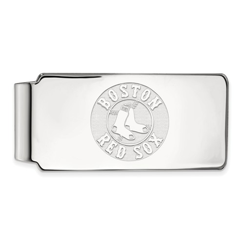 10kt White Gold Boston Red Sox Money Clip