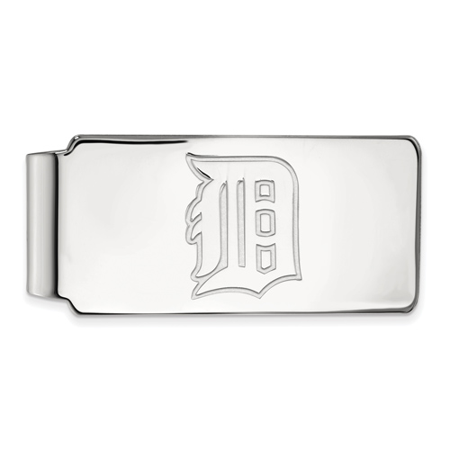 Sterling Silver Detroit Tigers Money Clip