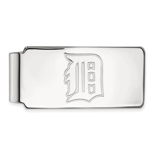14kt White Gold Detroit Tigers Money Clip