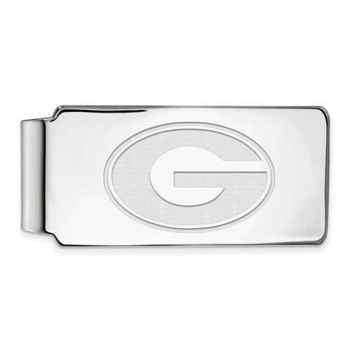10kt White Gold University of Georgia G Money Clip