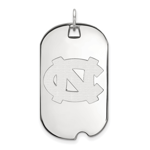 14kt White Gold University of North Carolina Dog Tag
