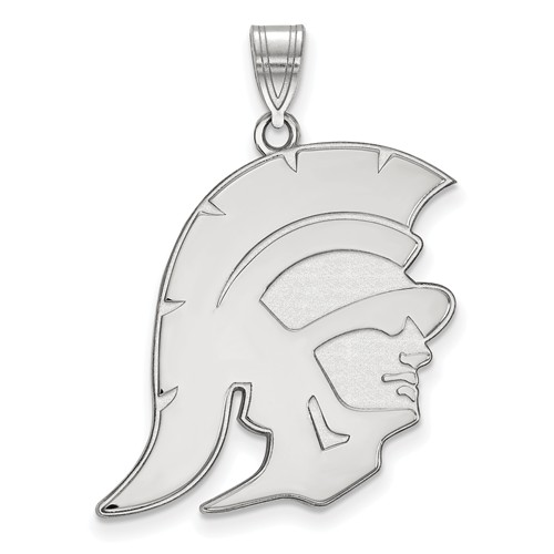Sterling Silver 1in University of Southern California Trojan Pendant
