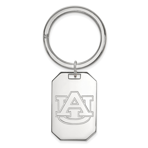 Sterling Silver Auburn University Key Chain