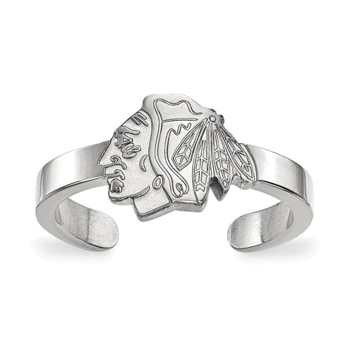 Sterling Silver Chicago Blackhawks Toe Ring