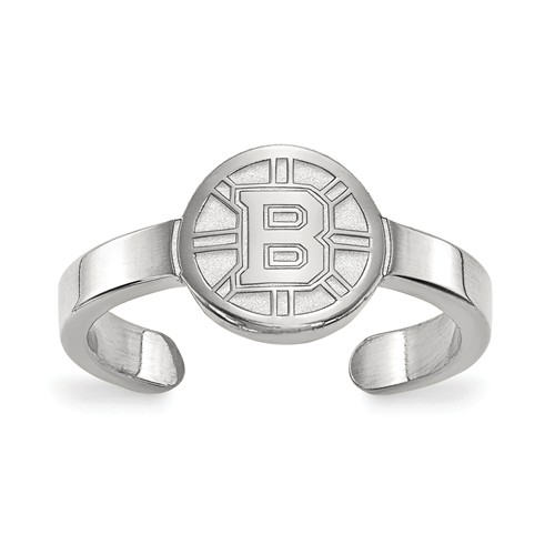 Sterling Silver Boston Bruins Toe Ring