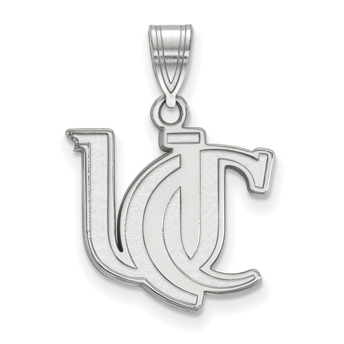Sterling Silver 5/8in University Of Cincinnati UC Pendant