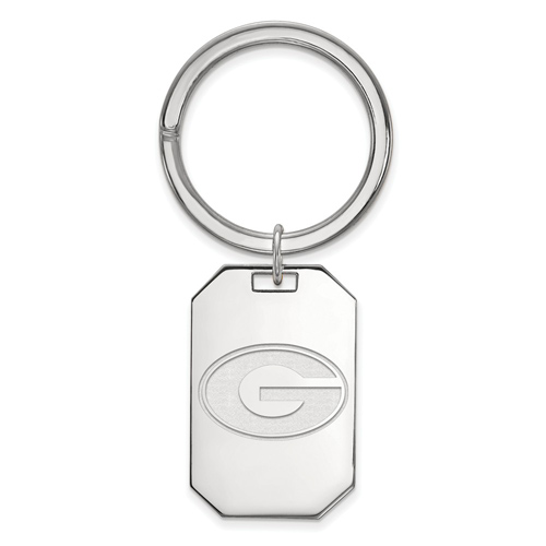 Sterling Silver University of Georgia Key Chain