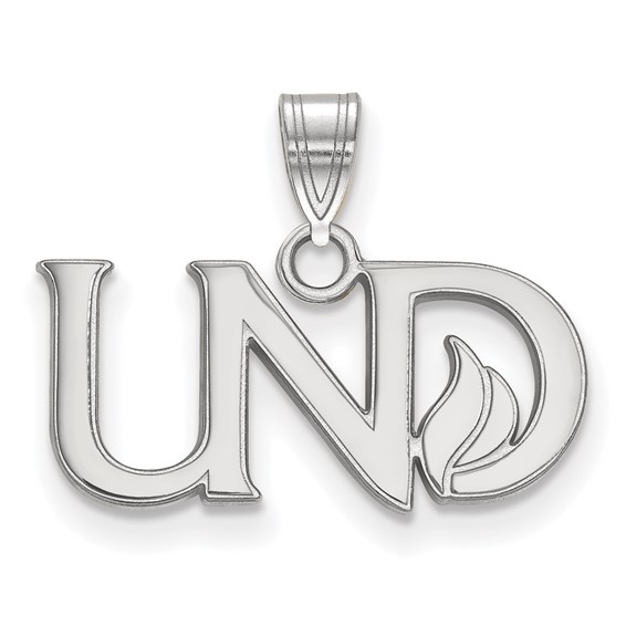 Sterling Silver Small University of North Dakota UND Pendant