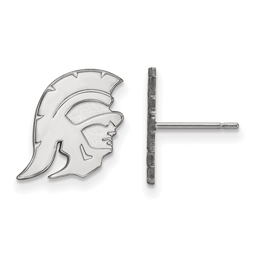 Small Univ. of Southern California Trojan Earrings Sterling Silver