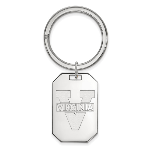 Sterling Silver University of Virginia Key Chain