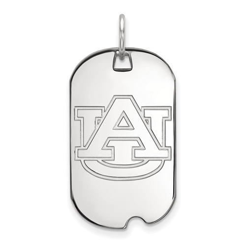 Sterling Silver Auburn University Small Dog Tag