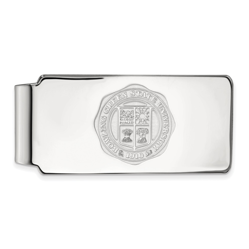 Bowling Green State University Crest Money Clip Sterling Silver