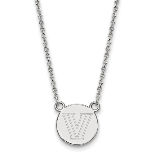 Villanova University Logo Necklace 1/2in Sterling Silver