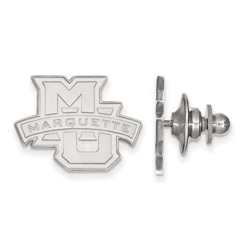 Marquette University Logo Lapel Pin Sterling Silver 