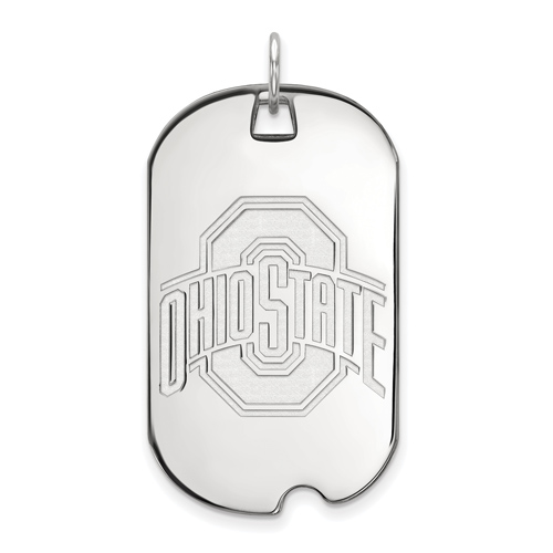 Sterling Silver Ohio State University Large Dog Tag