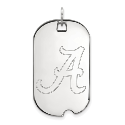 Sterling Silver University of Alabama Dog Tag