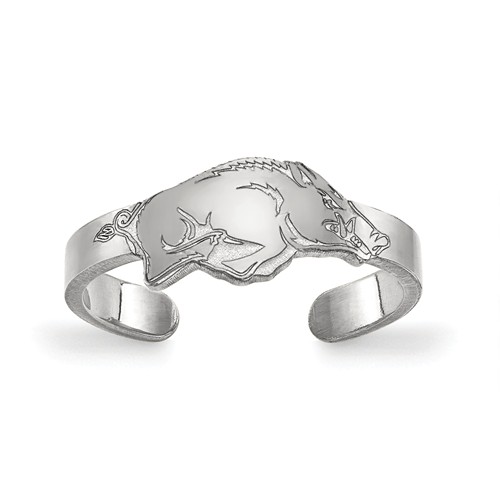 Sterling Silver University of Arkansas Toe Ring