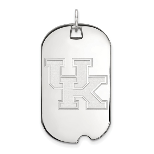 14kt White Gold University of Kentucky Dog Tag