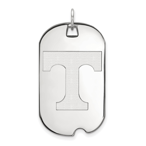 14kt White Gold University of Tennessee Dog Tag