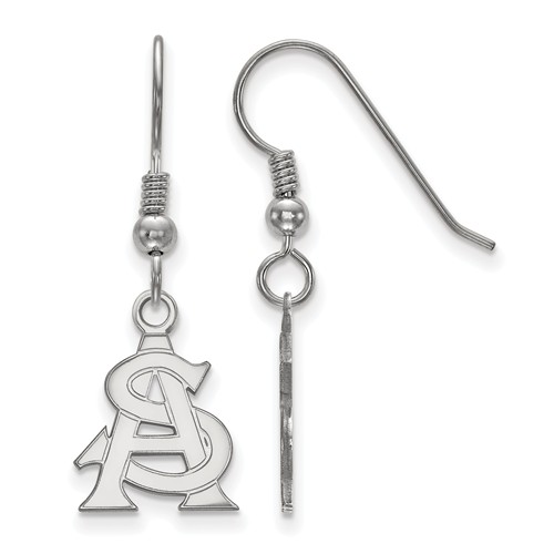 Arizona State University Small Dangle Earrings Sterling Silver