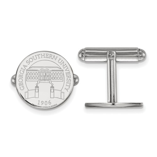 Sterling Silver Georgia Southern University Crest Cuff Links