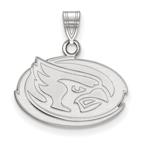 Iowa State University Oval Pendant 1/2in Sterling Silver