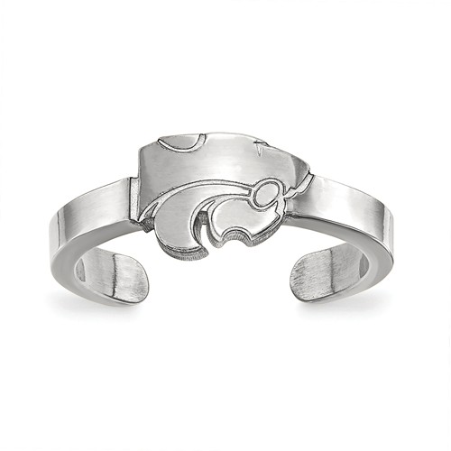 Sterling Silver Kansas State University Toe Ring