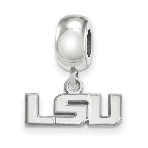 Sterling Silver Louisiana State University Extra Small Dangle Bead