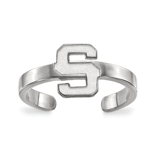 Sterling Silver Michigan State University Toe Ring