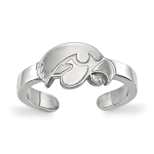 Sterling Silver University of Iowa Toe Ring
