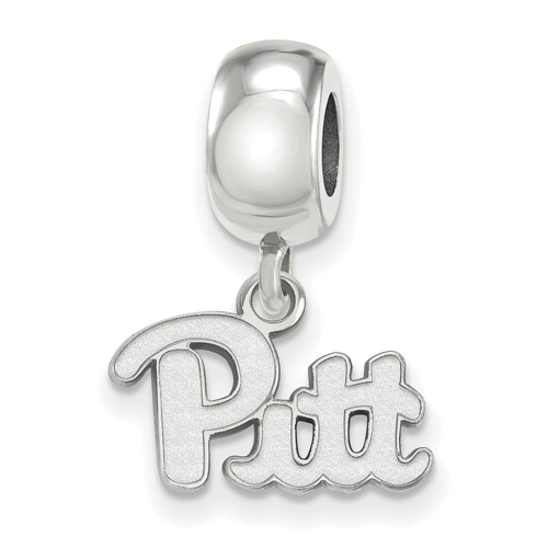 Sterling Silver University of Pittsburgh Extra Small Dangle Bead