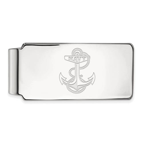 United States Naval Academy Anchor Money Clip Sterling Silver