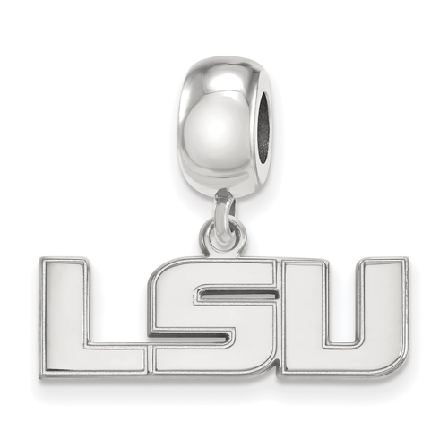 Sterling Silver Louisiana State University Dangle Bead Charm