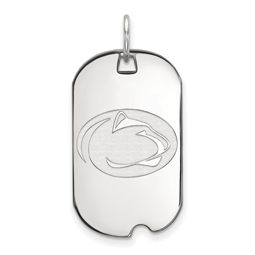 Sterling Silver Penn State University Small Dog Tag
