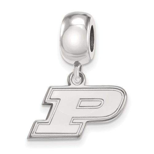 Sterling Silver Purdue University Tiny Dangle Bead
