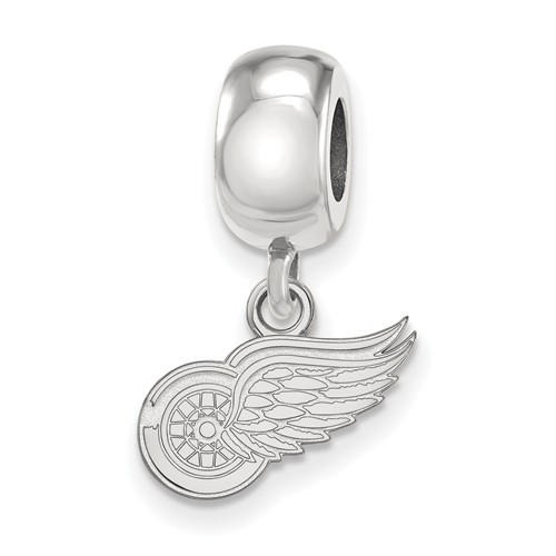 Sterling Silver Detroit Red Wings Extra Small Dangle Bead