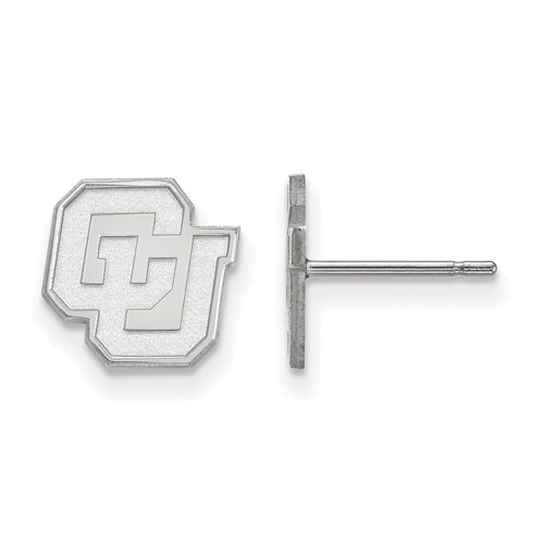 University of Colorado Tiny Logo Earrings Sterling Silver