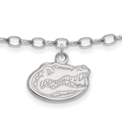 Sterling Silver 9in University of Florida Anklet