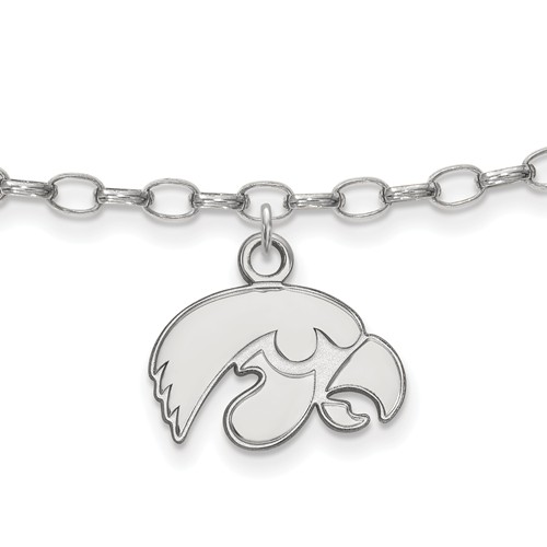 Sterling Silver University of Iowa Anklet